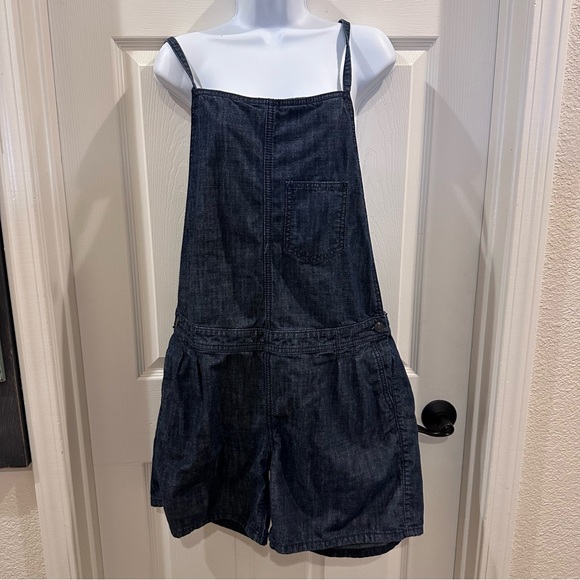 Wrangler Denim Overall Shorts 11 Average - Picture 1 of 9